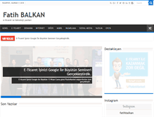 Tablet Screenshot of fatihbalkan.com